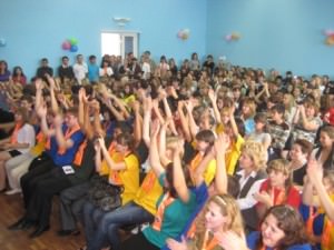 Вручение студенческих билетов первокурсникам факультета педагогики и социальной работы АГУ